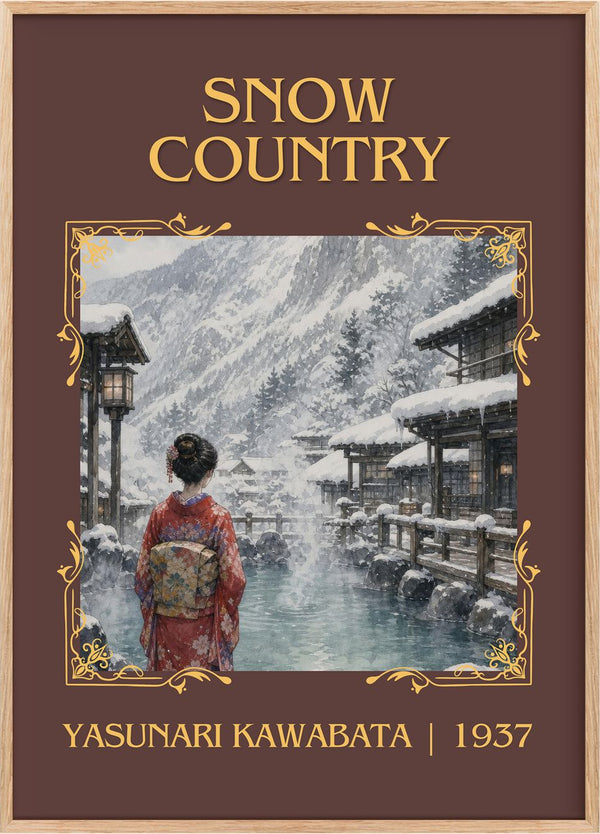 Snow Country Classic Book Art Print by Yasunari Kawabata