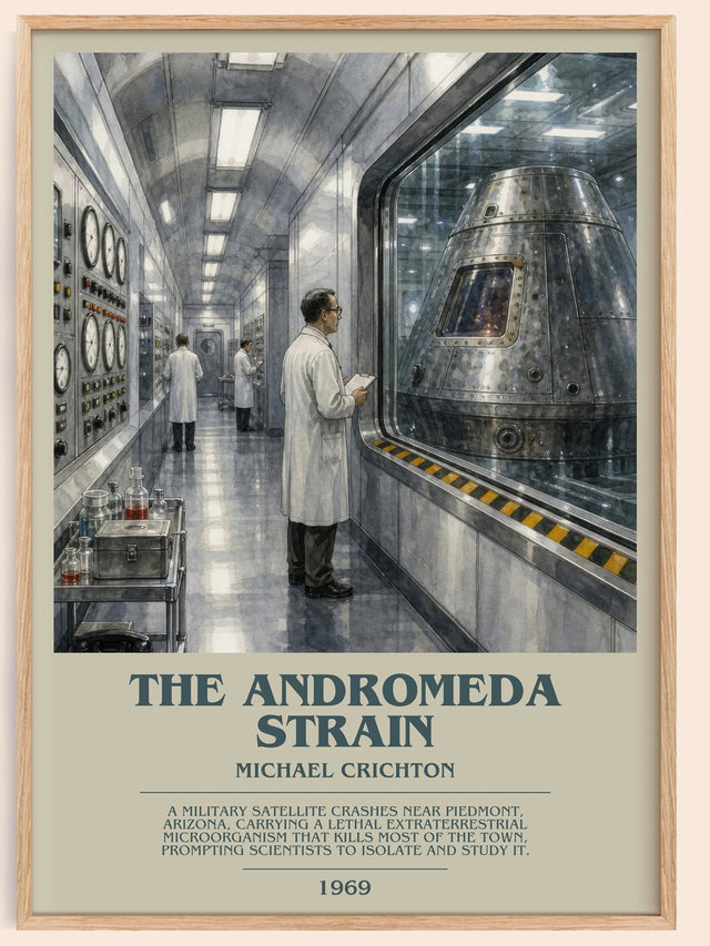 The Andromeda Strain Bookish Wall Art by Michael Crichton