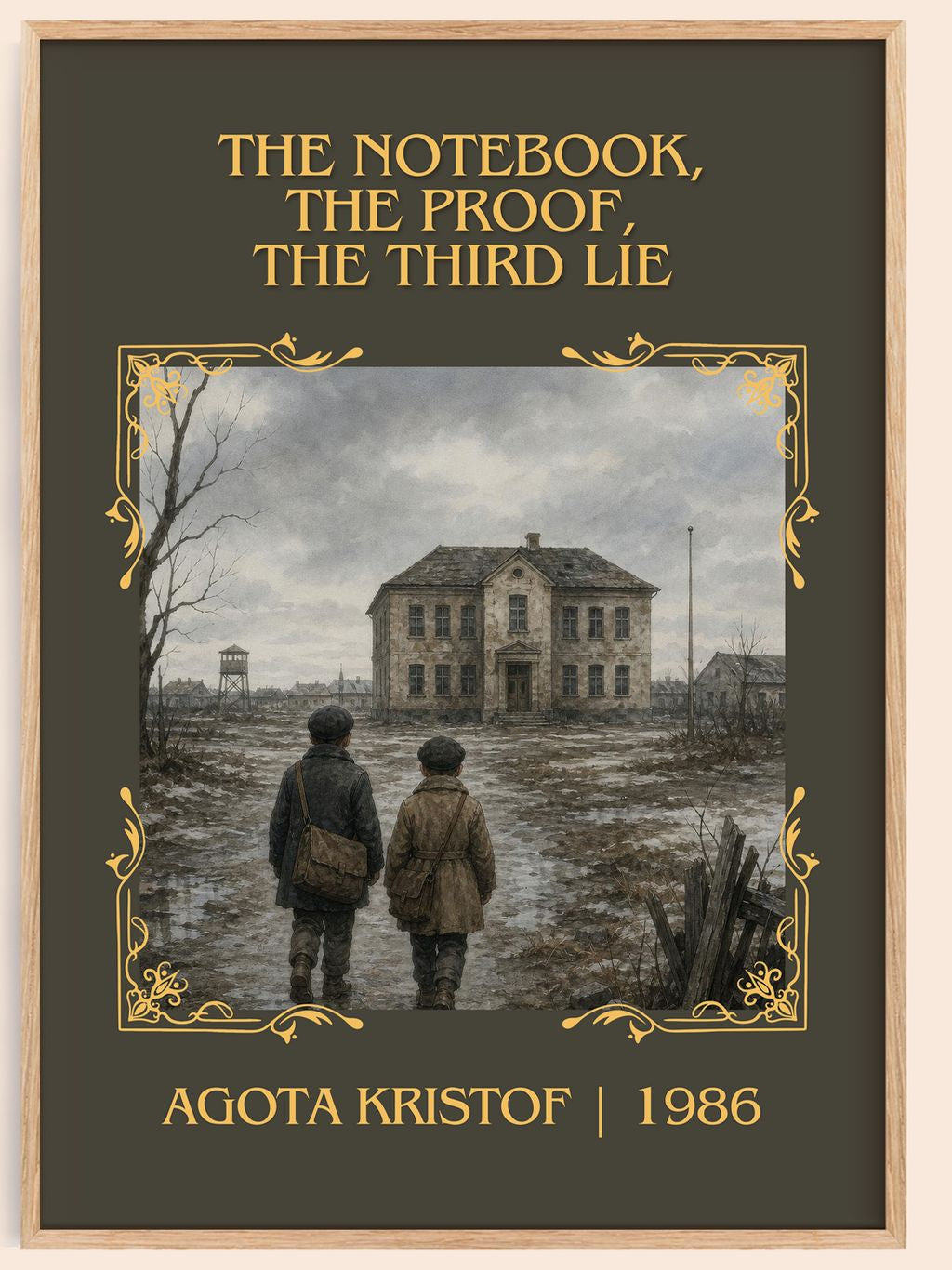 The Notebook, The Proof, The Third Lie Classic Book Art Print by Agota Kristof – book poster