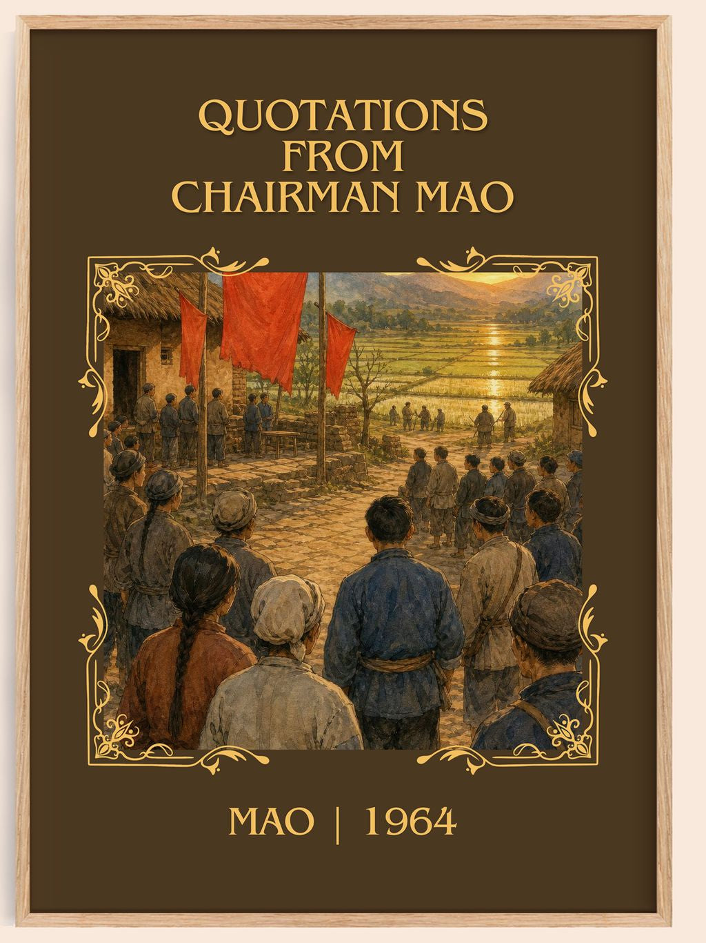 Quotations from Chairman Mao Classic Book Art Print by Mao – book poster
