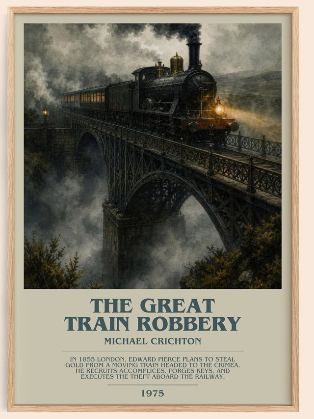 The Great Train Robbery Bookish Wall Art by Michael Crichton