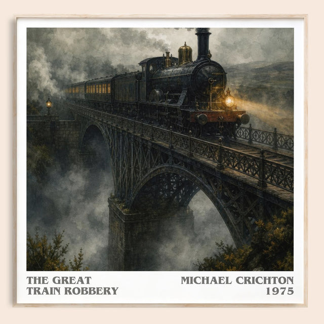 The Great Train Robbery Literary Art Print by Michael Crichton