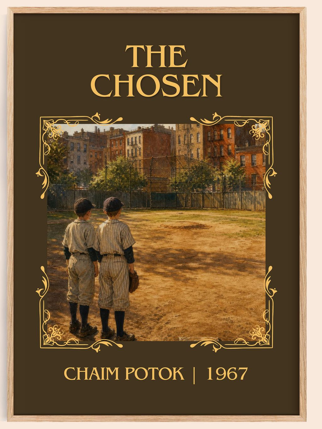 The Chosen Classic Book Art Print by Chaim Potok – book poster