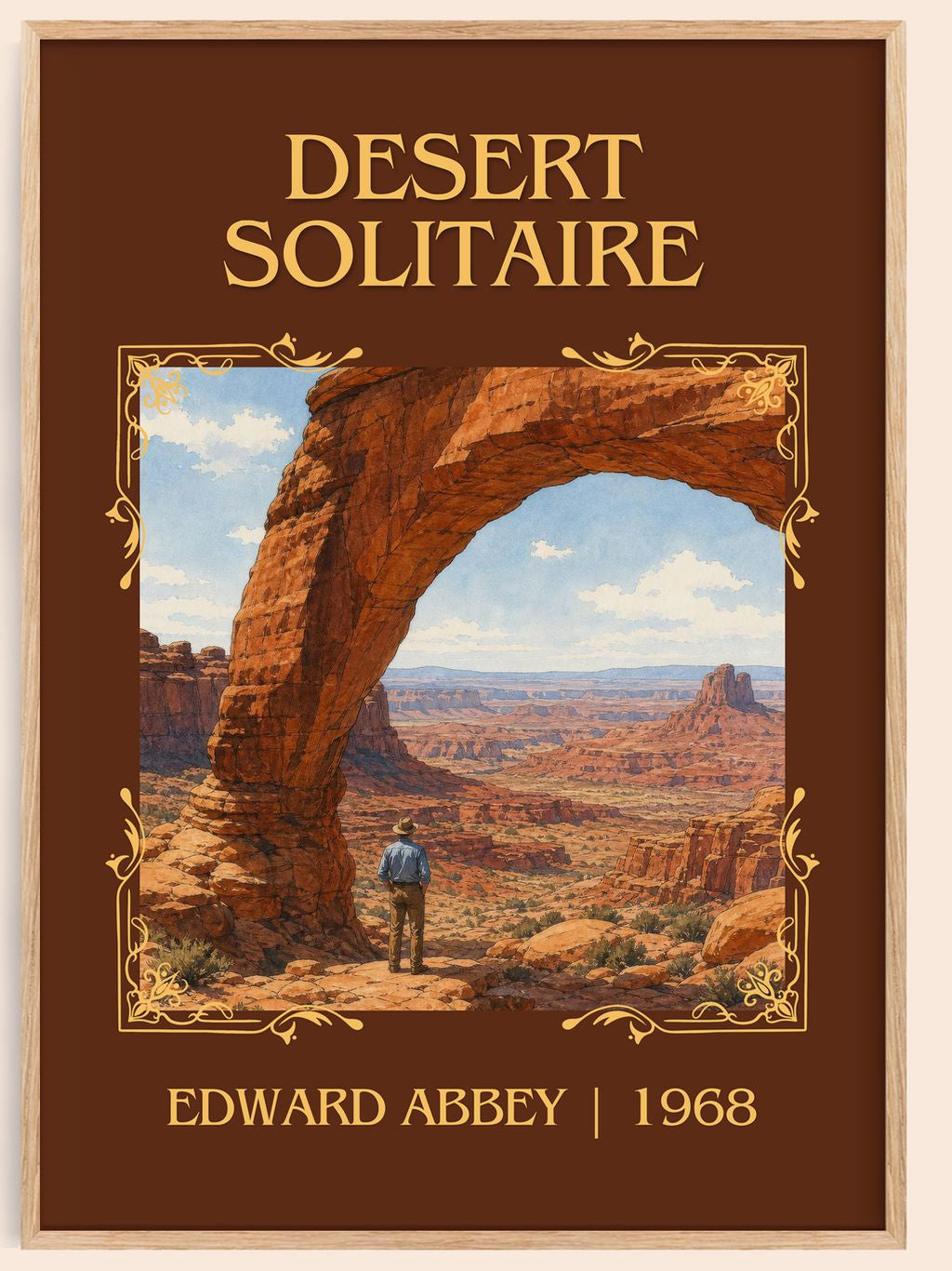 Desert Solitaire Classic Book Art Print by Edward Abbey – book poster