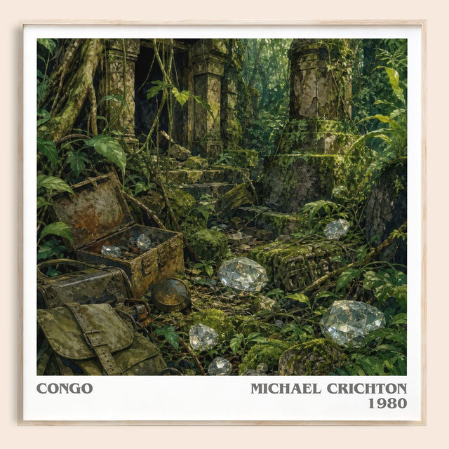 Congo Literary Art Print by Michael Crichton