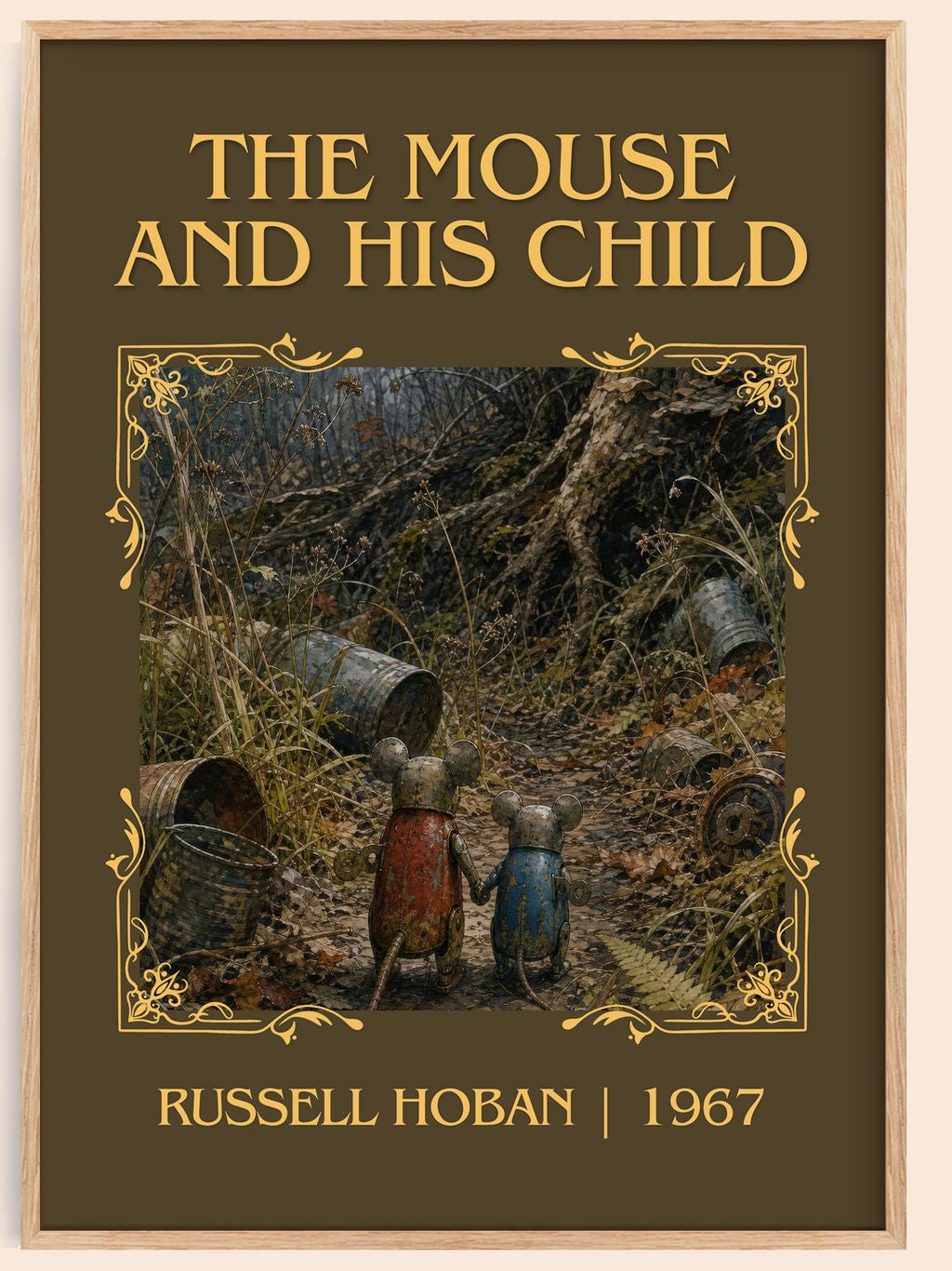The Mouse And His Child Classic Book Art Print by Russell Hoban – book poster
