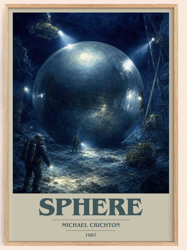 Sphere Book Cover Poster by Michael Crichton
