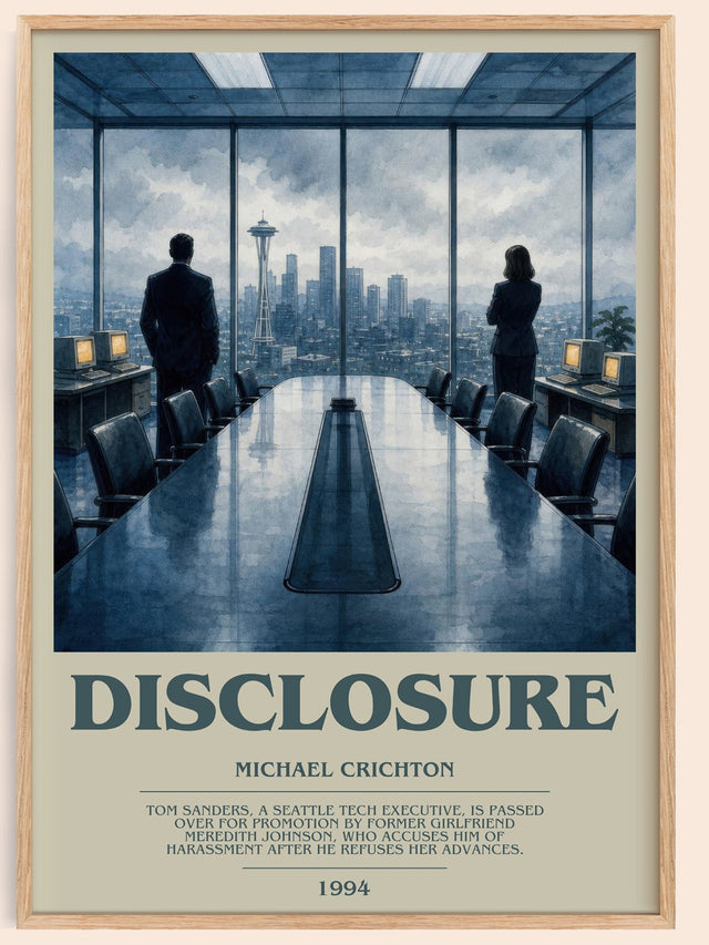 Disclosure Bookish Wall Art by Michael Crichton