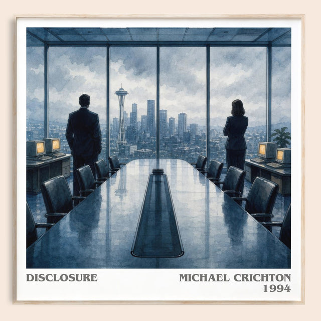Disclosure Literary Art Print by Michael Crichton