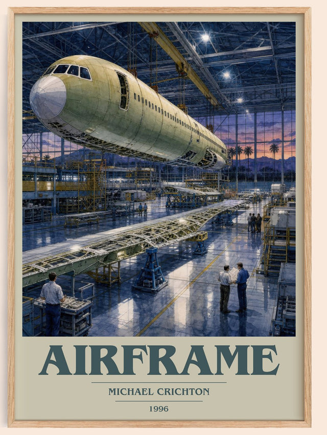 Airframe Book Cover Poster by Michael Crichton