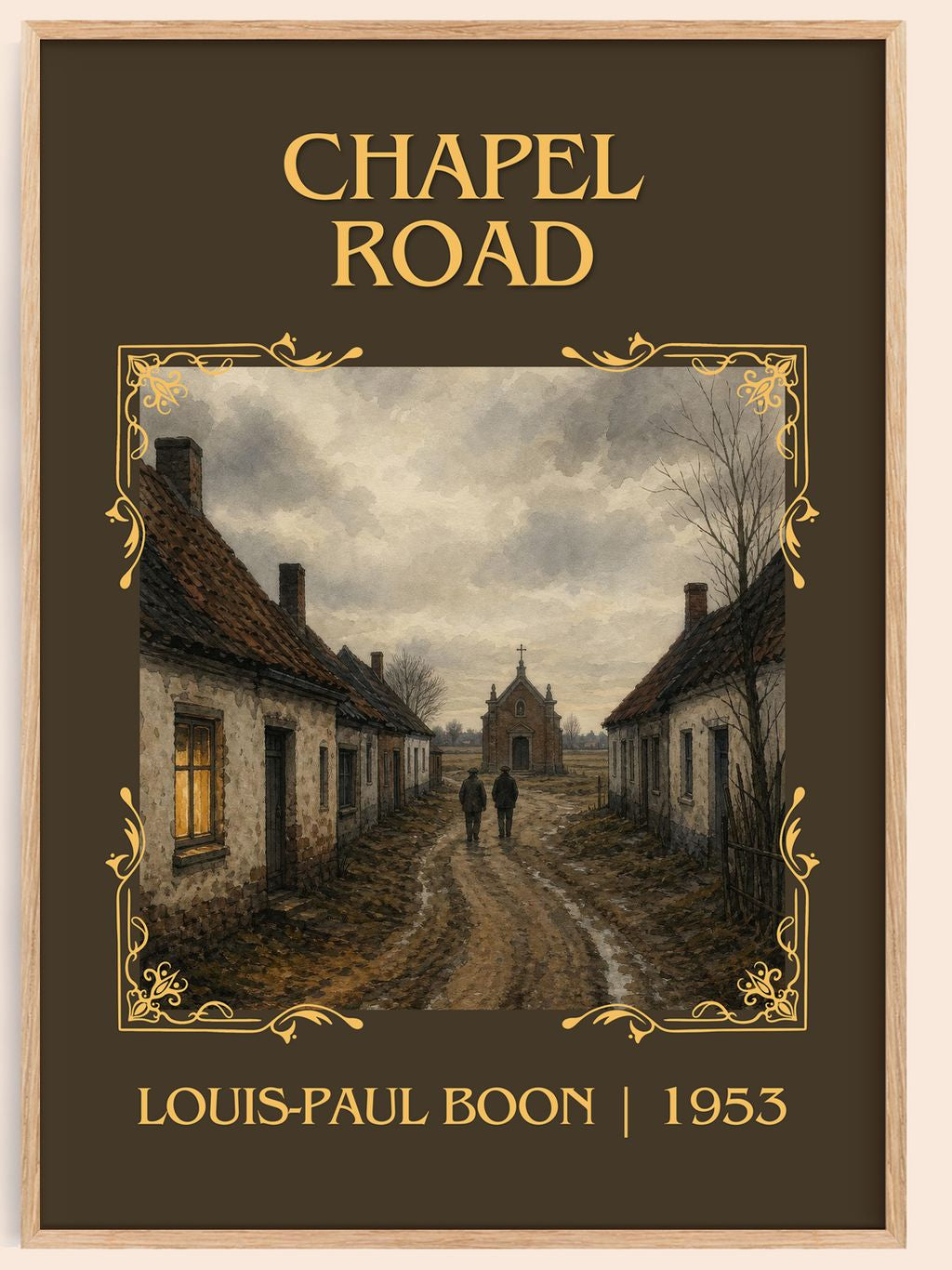 Chapel Road Classic Book Art Print by Louis-Paul Boon – book poster
