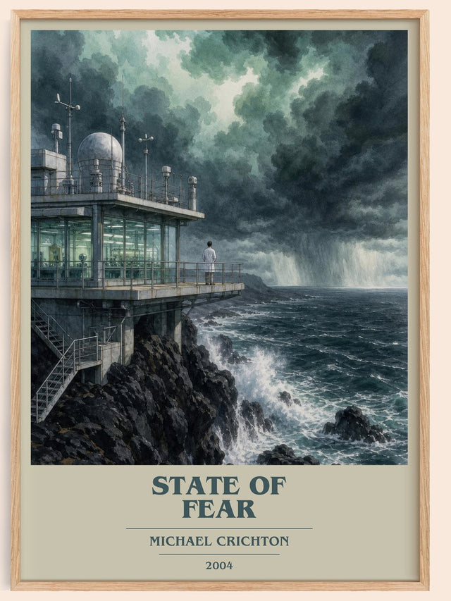State Of Fear Book Cover Poster by Michael Crichton