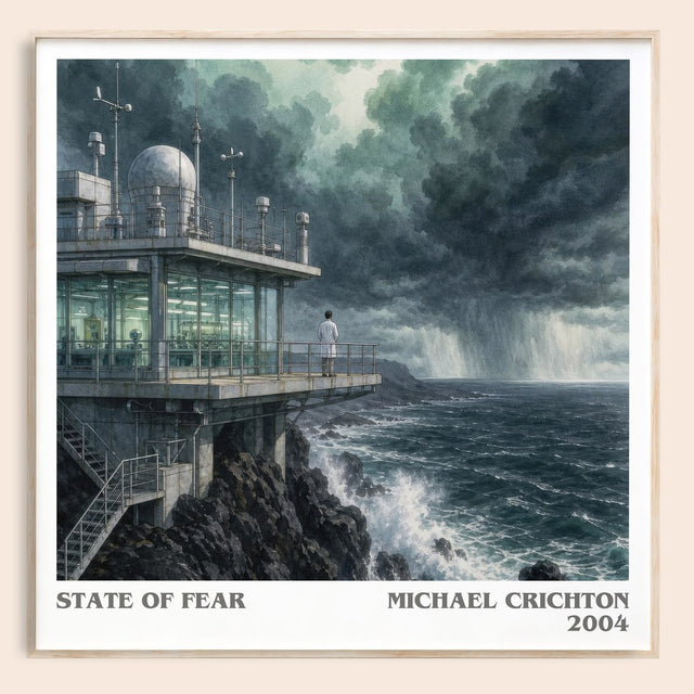 State Of Fear Literary Art Print by Michael Crichton