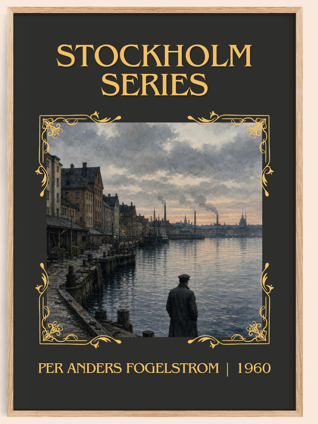 Stockholm series Classic Book Art Print by Per Anders Fogelström – book poster