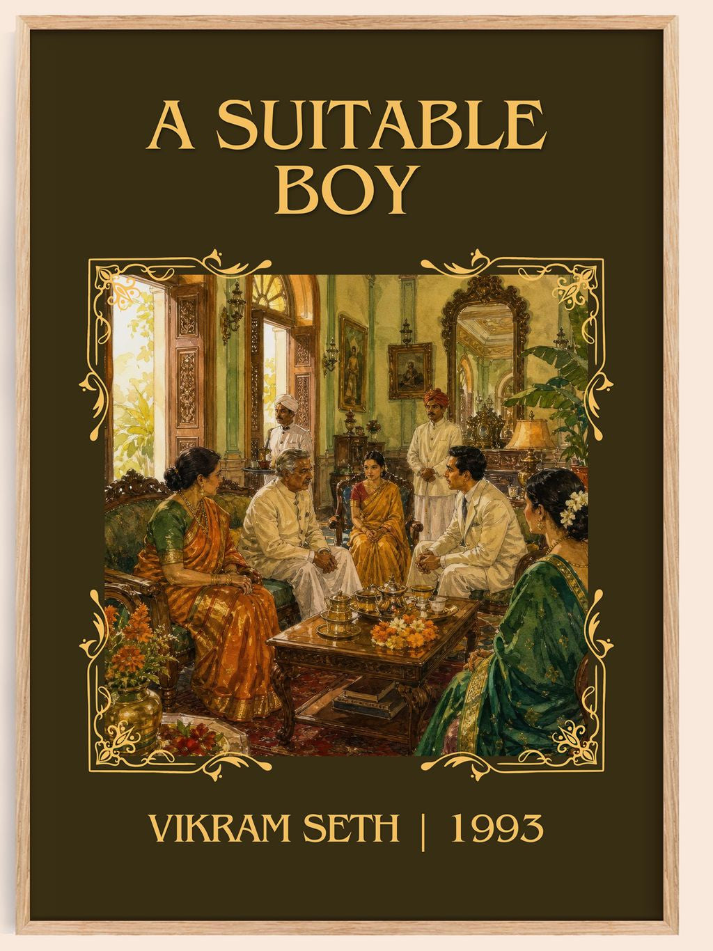 A Suitable Boy Classic Book Art Print by Vikram Seth – book poster