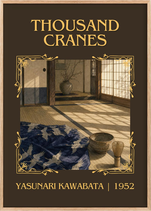 Thousand Cranes Classic Book Art Print by Yasunari Kawabata