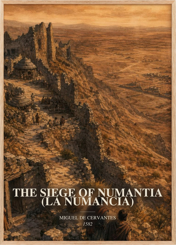 Siege Of Numantia (La Numancia) Book Watercolour Illustration – M.
