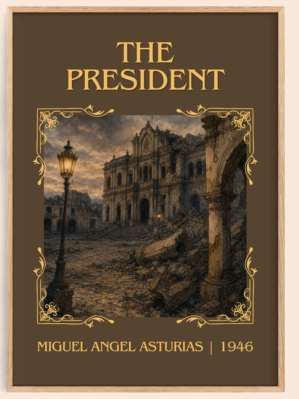 The President Classic Book Art Print by Miguel Angel Asturias – book poster