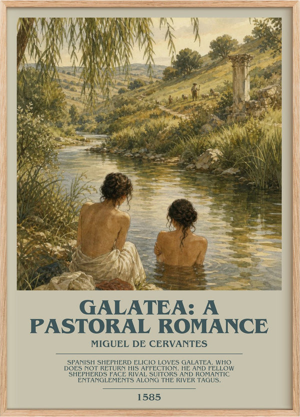 Galatea: A Pastoral Romance Bookish Wall Art by Miguel De Cervantes