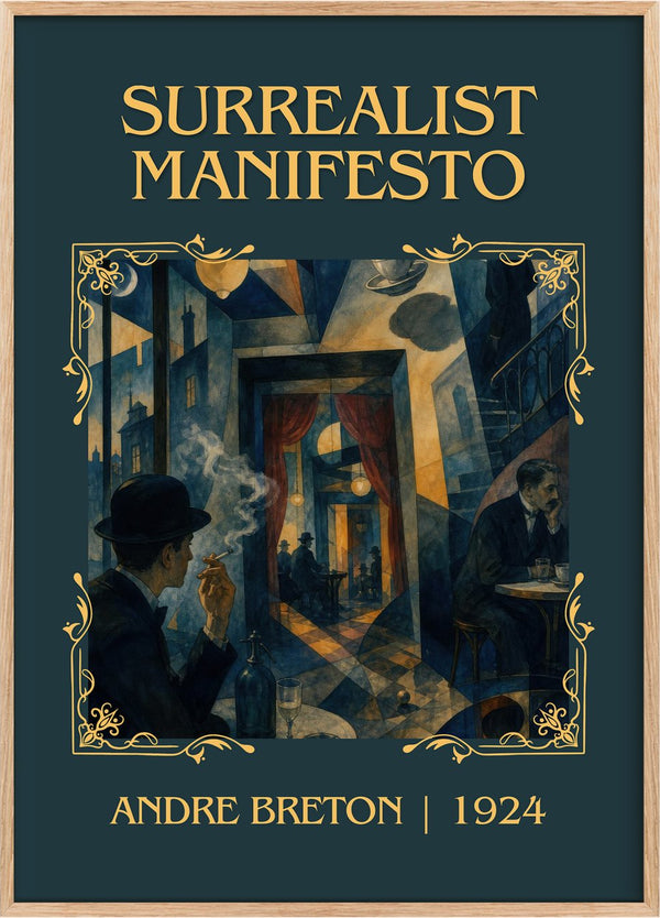 Surrealist Manifesto Classic Book Art Print by André Breton