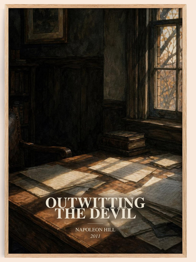 Outwitting The Devil Book Watercolour Illustration by Napoleon Hill