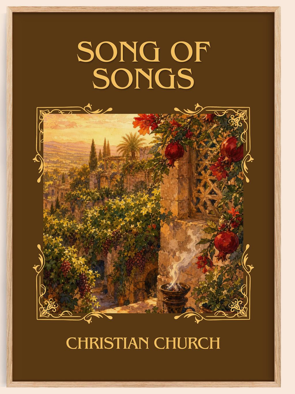 Song of Songs Classic Book Art Print by Christian Church – book poster