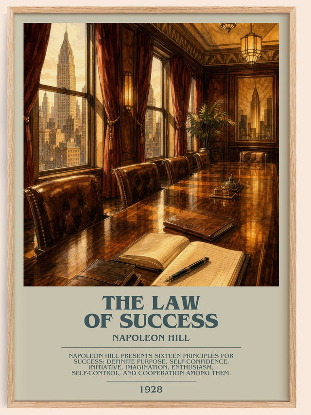 The Law Of Success Bookish Wall Art by Napoleon Hill