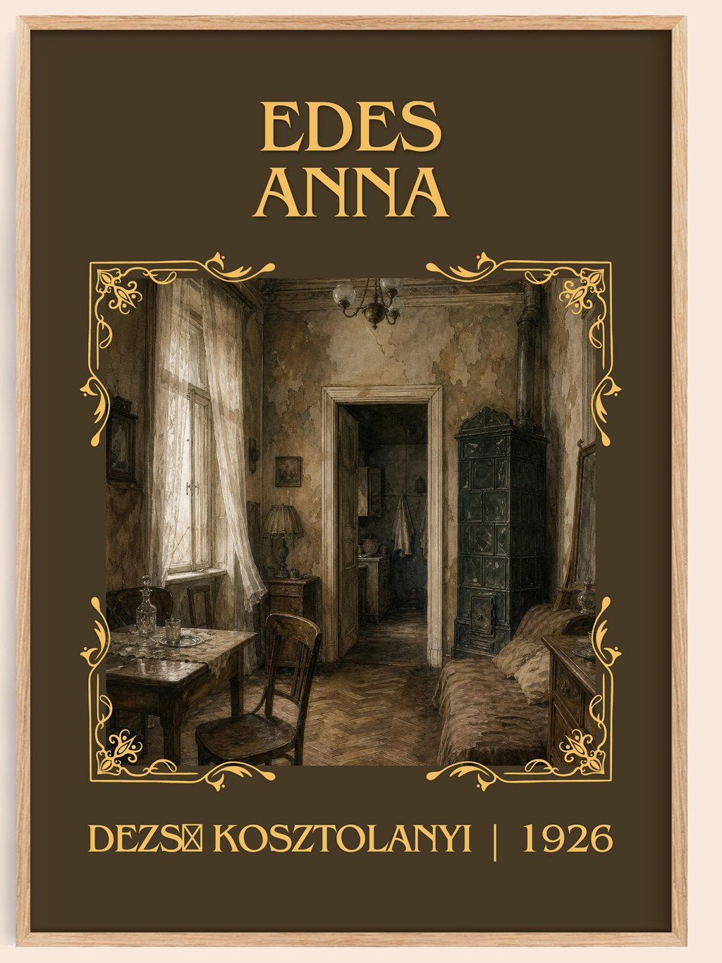 Édes Anna Classic Book Art Print by Dezső Kosztolányi – book poster