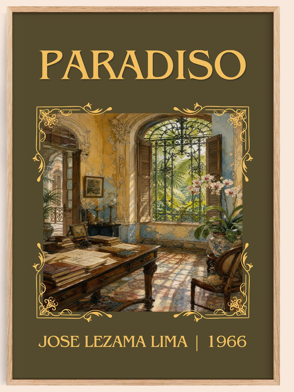 Paradiso Classic Book Art Print by José Lezama Lima – book poster