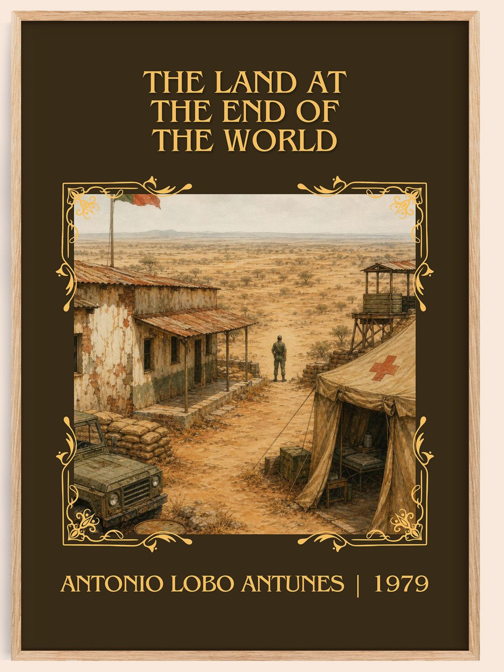 Land At The End Of The World Classic Book Art Print by A. Antunes – book poster