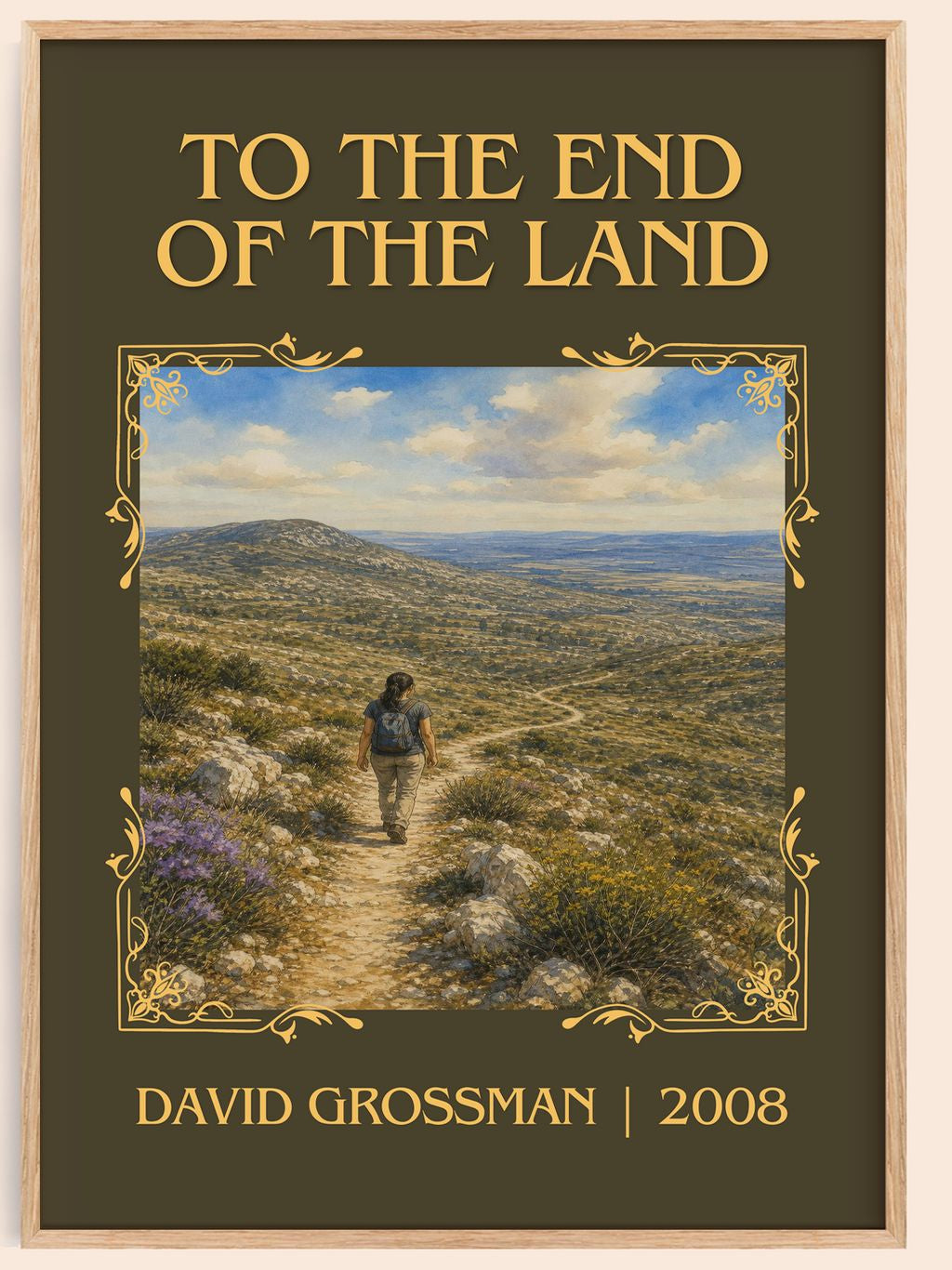 To The End Of The Land Classic Book Art Print by David Grossman – book poster