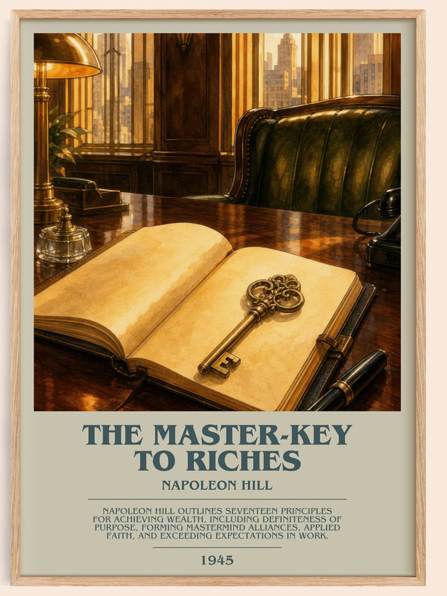 The Master-Key To Riches Bookish Wall Art by Napoleon Hill