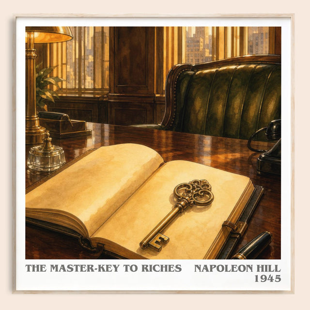 The Master-Key To Riches Literary Art Print by Napoleon Hill