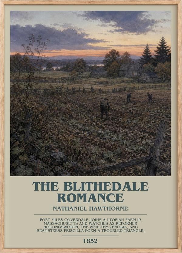 The Blithedale Romance Bookish Wall Art by Nathaniel Hawthorne