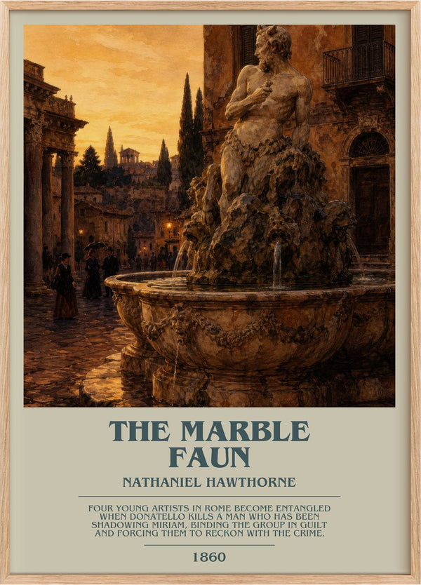 The Marble Faun Bookish Wall Art by Nathaniel Hawthorne