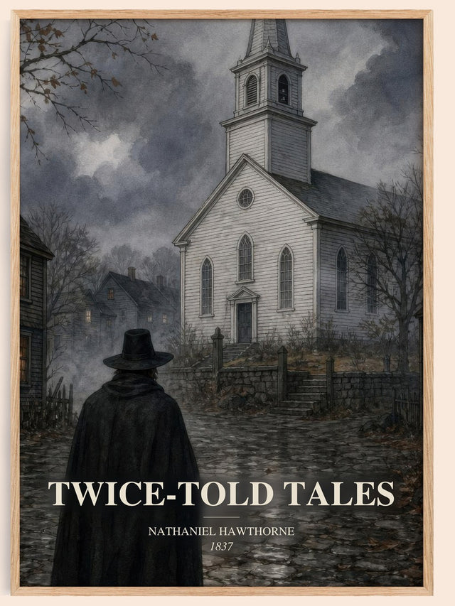 Twice-Told Tales Book Watercolour Illustration by Nathaniel Hawthorne