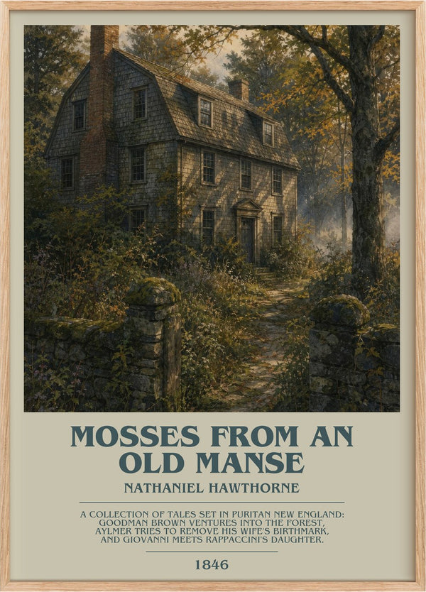 Mosses From An Old Manse Bookish Wall Art by Nathaniel Hawthorne