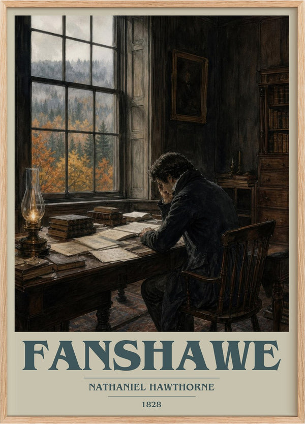 Fanshawe Book Cover Poster by Nathaniel Hawthorne