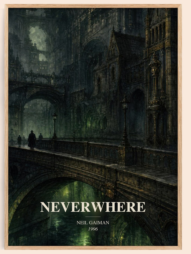 Neverwhere Book Watercolour Illustration by Neil Gaiman