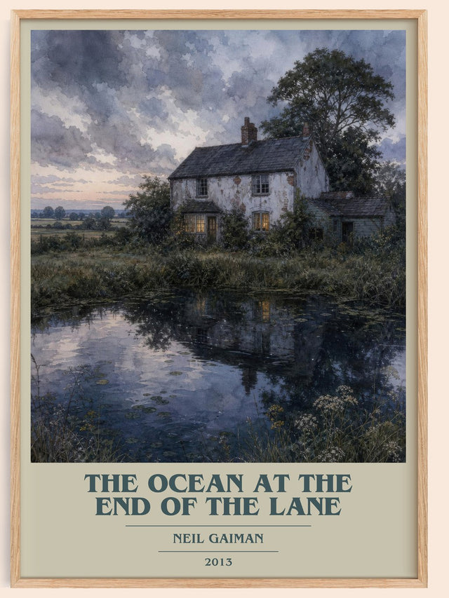 The Ocean At The End Of The Lane Book Cover Poster by Neil Gaiman
