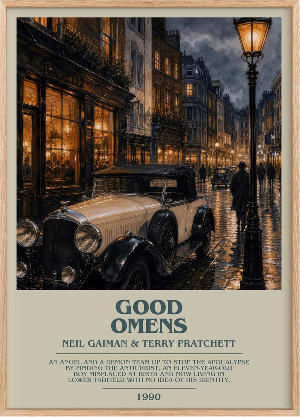 Good Omens Bookish Wall Art by Neil Gaiman & Terry Pratchett