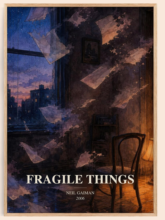Fragile Things Book Watercolour Illustration by Neil Gaiman