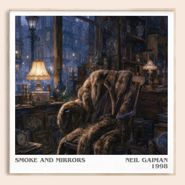 Smoke And Mirrors Literary Art Print by Neil Gaiman