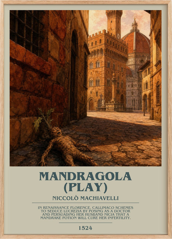 Mandragola (Play) Bookish Wall Art by Niccolò Machiavelli