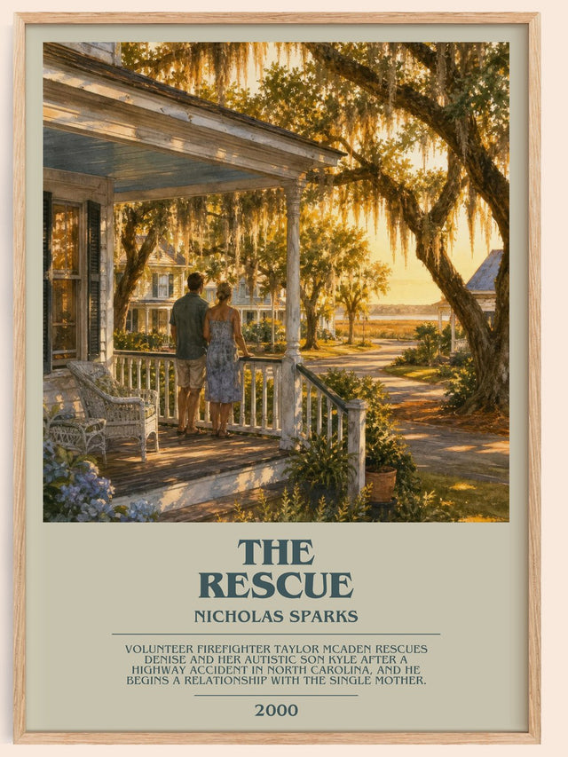 The Rescue Bookish Wall Art by Nicholas Sparks