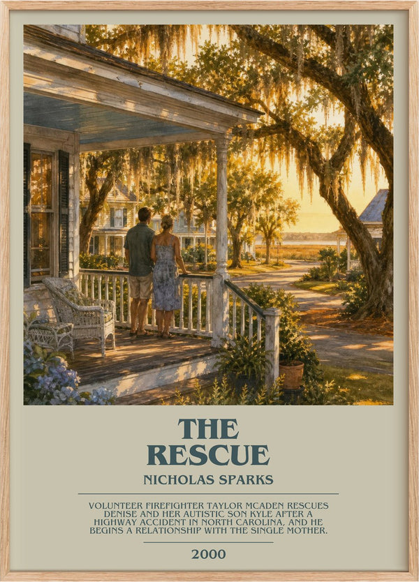 The Rescue Bookish Wall Art by Nicholas Sparks