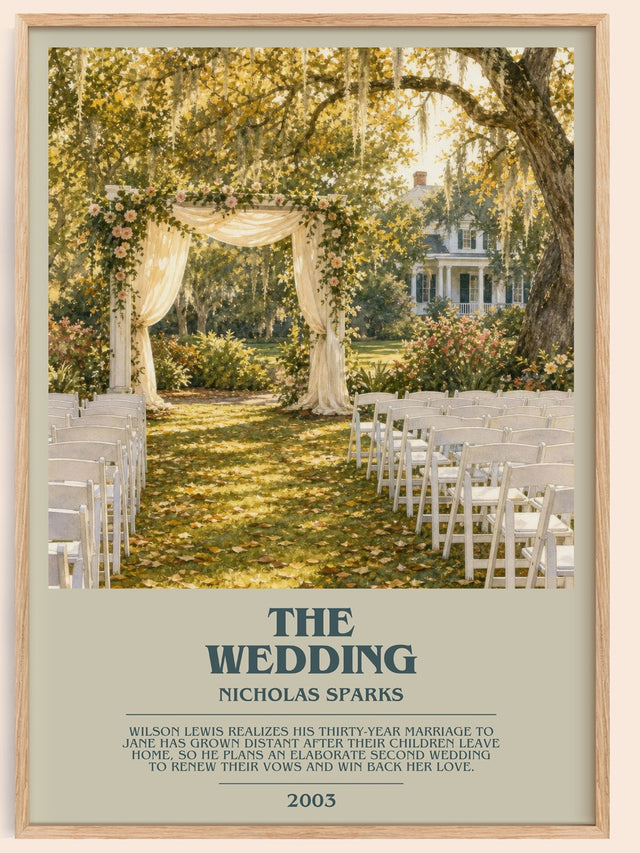 The Wedding Bookish Wall Art by Nicholas Sparks