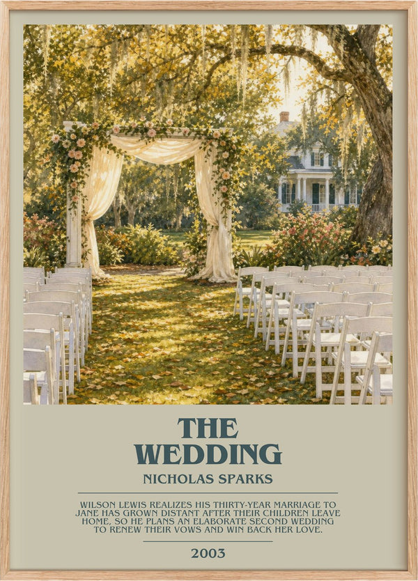 The Wedding Bookish Wall Art by Nicholas Sparks