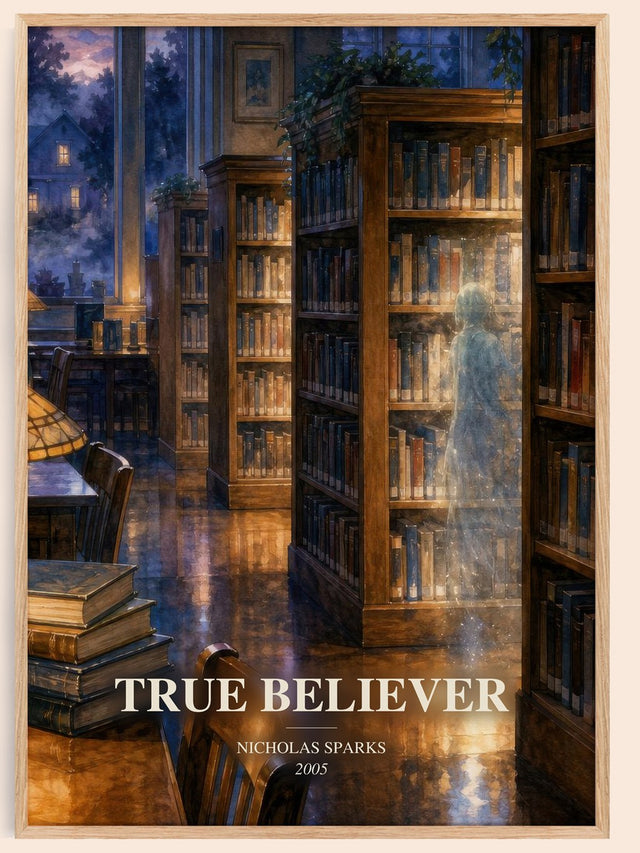 True Believer Book Watercolour Illustration by Nicholas Sparks