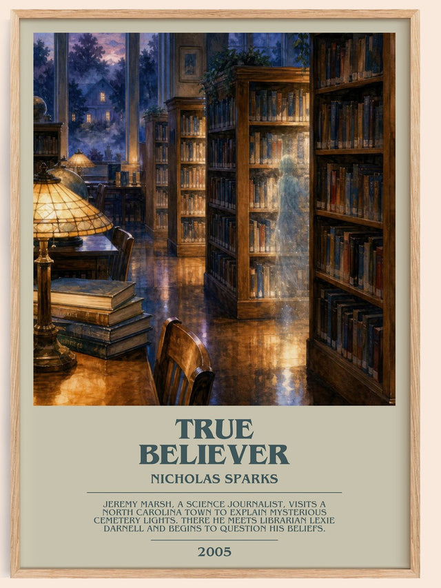 True Believer Bookish Wall Art by Nicholas Sparks